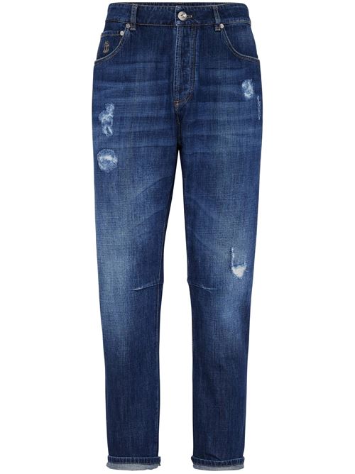 Straight jeans with a lived-in effect BRUNELLO CUCINELLI | M0Z37X2340C1468